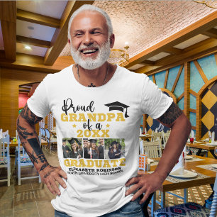 Proud Grandpa of the Graduate Photo collage T-Shirt