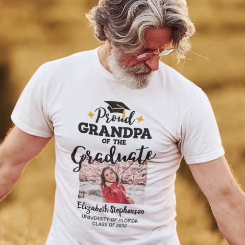 Proud Grandpa of the graduate photo name T_Shirt