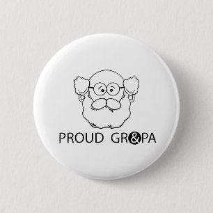 Proud Grandpa Pinback Button