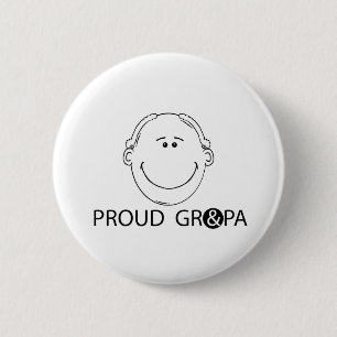 Proud Grandpa Pinback Button