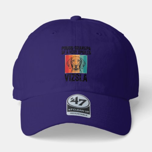 Proud Grandpa Vizsla Vintage Dog Lover Design_1 47 Brand Hat