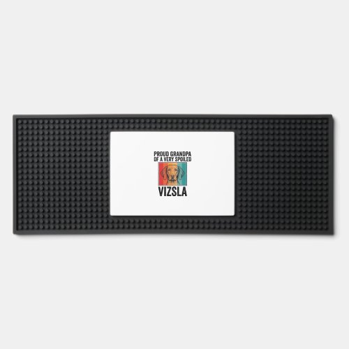 Proud Grandpa Vizsla Vintage Dog Lover Design_1 Bar Mat
