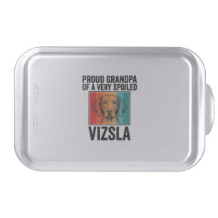 Proud Grandpa Vizsla Vintage Dog Lover Design_1 Cake Pan