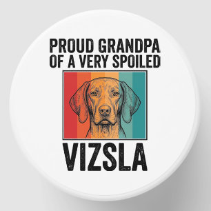 Proud Grandpa Vizsla Vintage Dog Lover Design_1 Mini Candle Favors