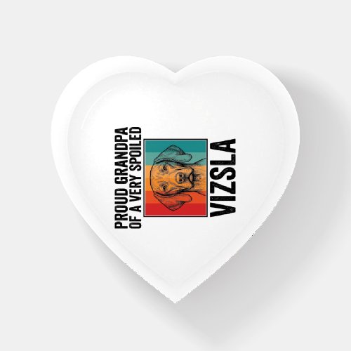 Proud Grandpa Vizsla Vintage Dog Lover Design_1 Paperweight