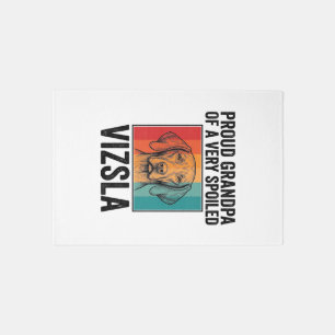 Proud Grandpa Vizsla Vintage Dog Lover Design_1 Rug