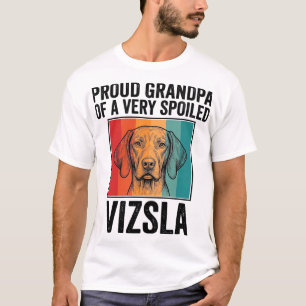 Proud Grandpa Vizsla Vintage Dog Lover Design_1 T-Shirt
