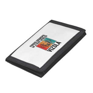 Proud Grandpa Vizsla Vintage Dog Lover Design_1 Tri-fold Wallet