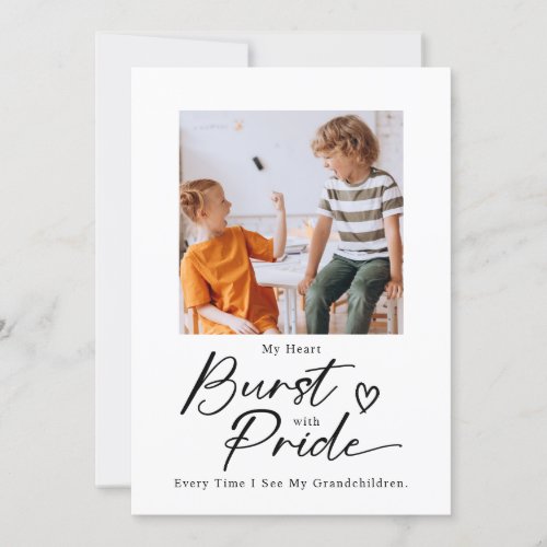 Proud Grandparent Heartwarming Grandkid Moments Holiday Card