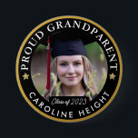 Proud Grandparent Photo 2023 Graduation Button<br><div class="desc">Proud Grandparent Photo 2023 Graduation Button.

Celebrate your Grad with this great keepsake button. Wear it and let people know your Graduate is a rock star!</div>