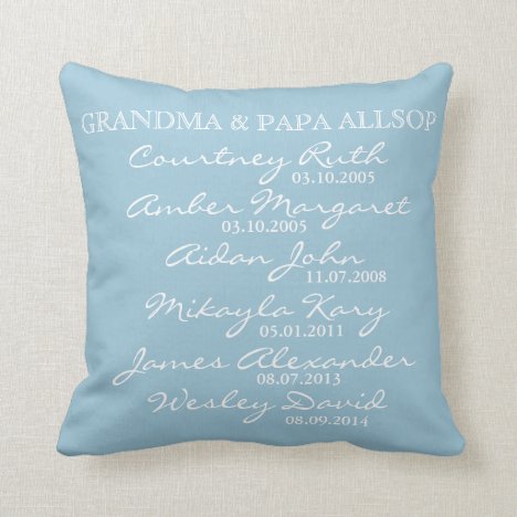 Proud Grandparent&#39;s Pillow