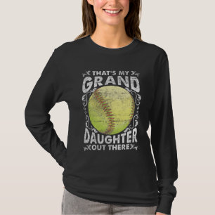Proud Grandparents Softball playing Granddaughter T-Shirt