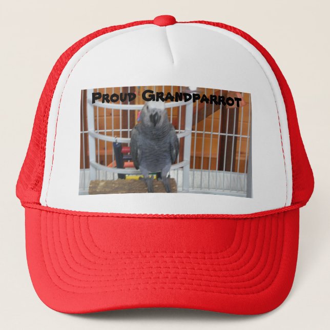 Proud Grandparrot Trucker Hat (Front)