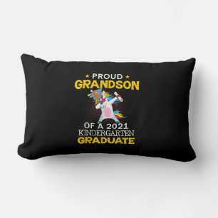 Proud Grandson 2021 Kindergarten Graduate Unicom Lumbar Pillow
