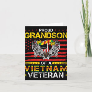 Proud Grandson Of A Vietnam Veteran  Card