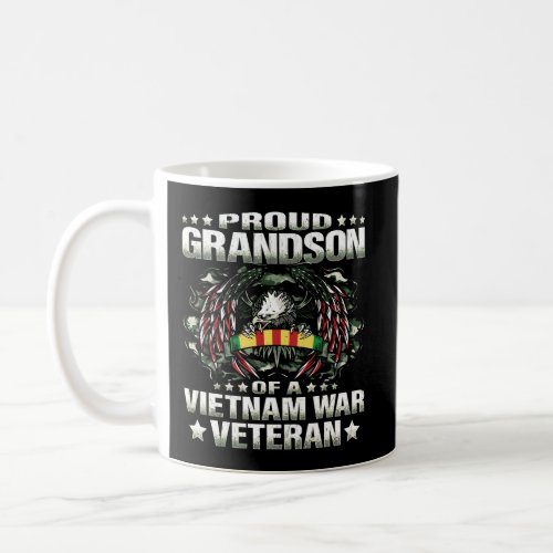 Proud Grandson Of A Vietnam Veteran Military Vets  Coffee Mug