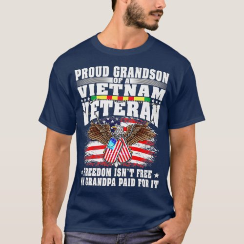 Proud Grandson Of Vietnam Veteran  Freedom Isnt T_Shirt