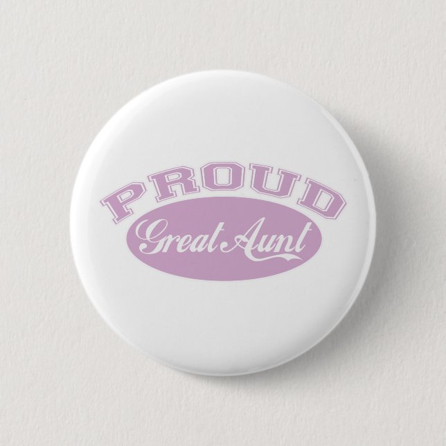 Proud Great Aunt Pinback Button (Front)