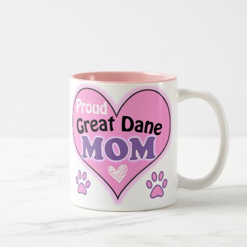 Proud Great Dane Mom Two_Tone Coffee Mug
