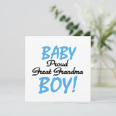 Proud Great Grandma Baby Boy Gifts (Standing Front)