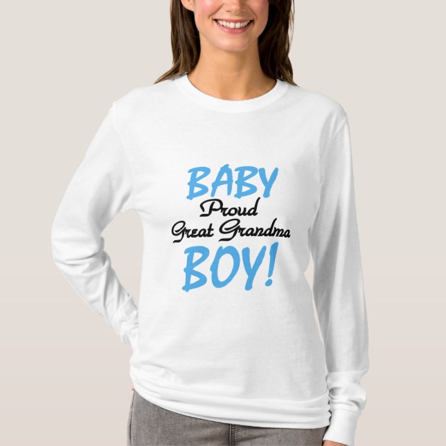 Proud Great Grandma Baby Boy Tshirts and Gifts (Front)