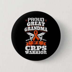 Proud Great Grandma Of A Crps Warrior Rsd Awarenes Button