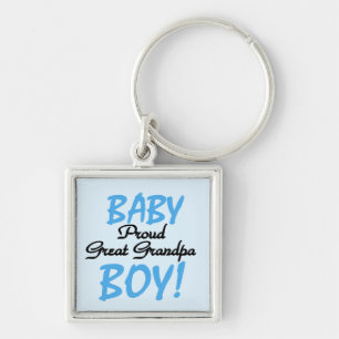 Proud Great Grandpa Baby Boy Gifts Keychain