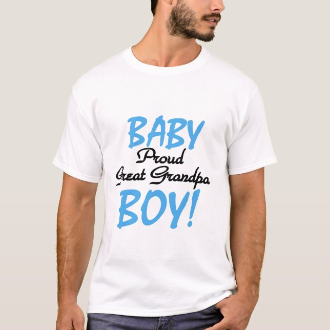 Proud Great Grandpa of Boy Tshirts and Gifts (Front)