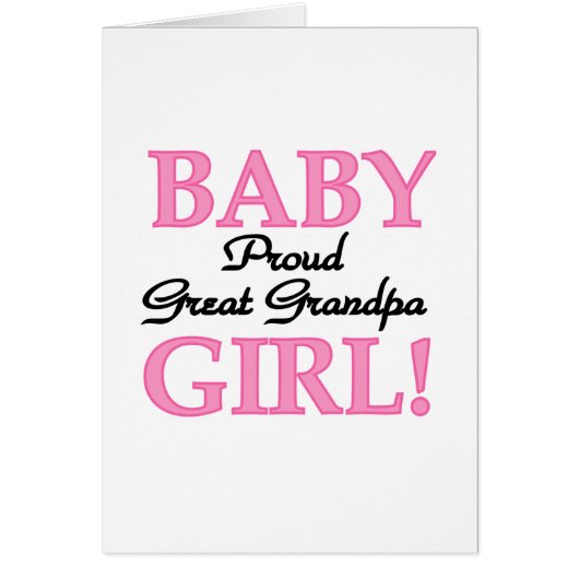 Proud Great Grandpa of Girl T-shirts and Gifts (Front)