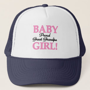 Proud Great Grandpa of Girl T-shirts and Gifts Trucker Hat