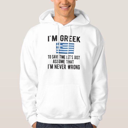 Proud Greek Heritage Greece Roots Greek Flag Hoodie