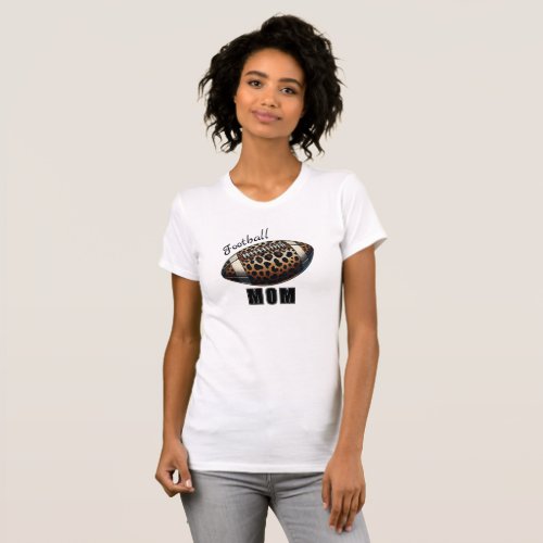 Proud Gridiron _ The Football Mom Emblem T_Shirt