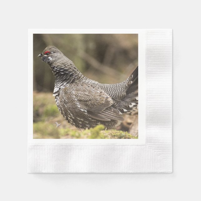 Proud Grouse Napkins (Front)