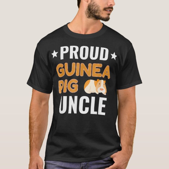 Proud Guinea Pig Uncle Pet Owner Mens  T-Shirt (Front)