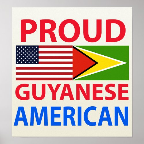 Proud Guyanese American Poster