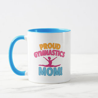 Proud gymnastics mom mug