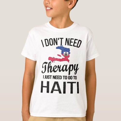 Proud Haitian Heritage Haiti Roots Haitian Flag T_Shirt