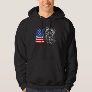 Proud Havanese American Flag Patriotic Dog Hoodie