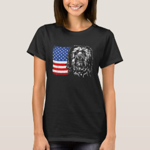 Proud Havanese American Flag Patriotic Dog T-Shirt