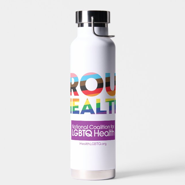 Proud & Healthy Water Bottle (Left)