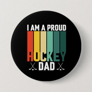 Proud Hockey Dad Button