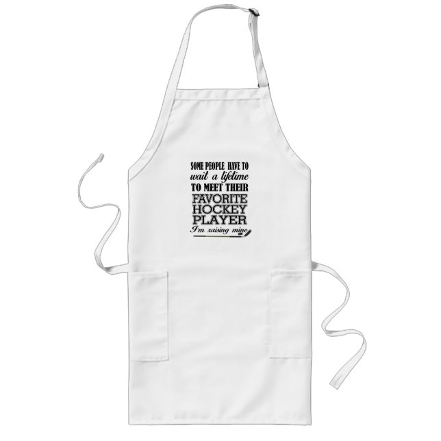 Proud Hockey Mom  Long Apron (Front)