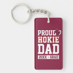 Proud Hokie Dad Class Year Keychain