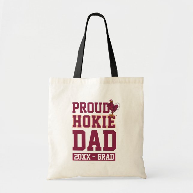 Proud Hokie Dad Class Year Tote Bag (Front)