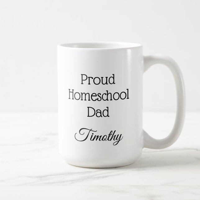Proud Homeschool Dad Coffee Mug (Right)