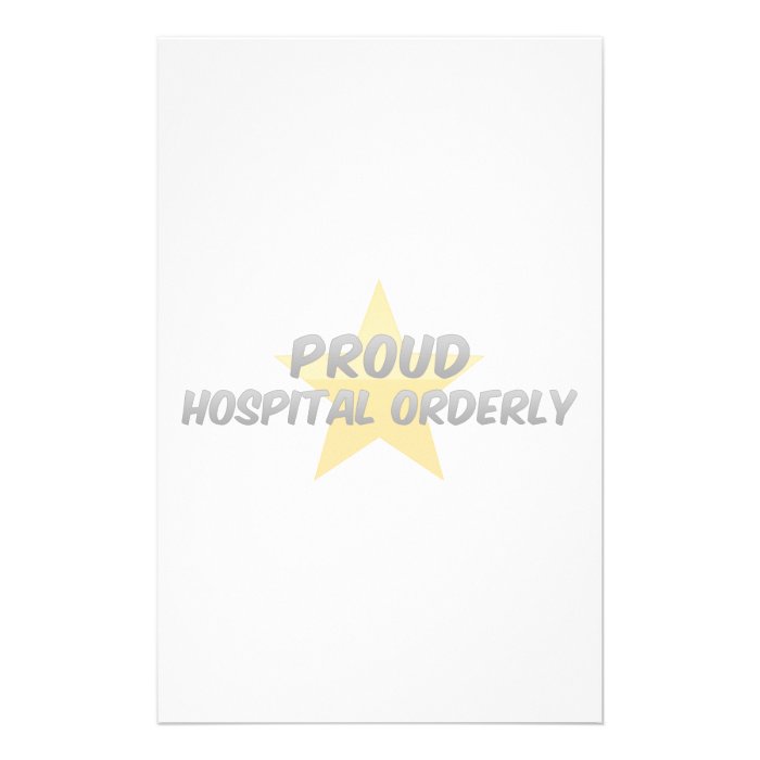 Proud Hospital Orderly Stationery Design