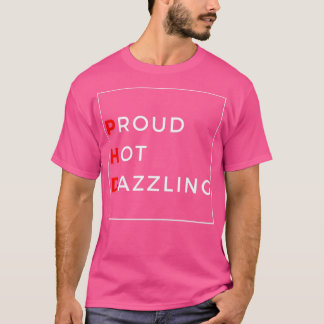 Proud Hot Dazzling Minimal BlackRed T-Shirt