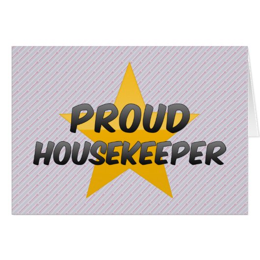 Proud Housekeeper Cards (Front Horizontal)