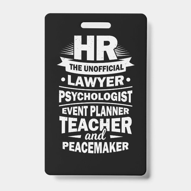 Proud Human Resources Badge (Front)