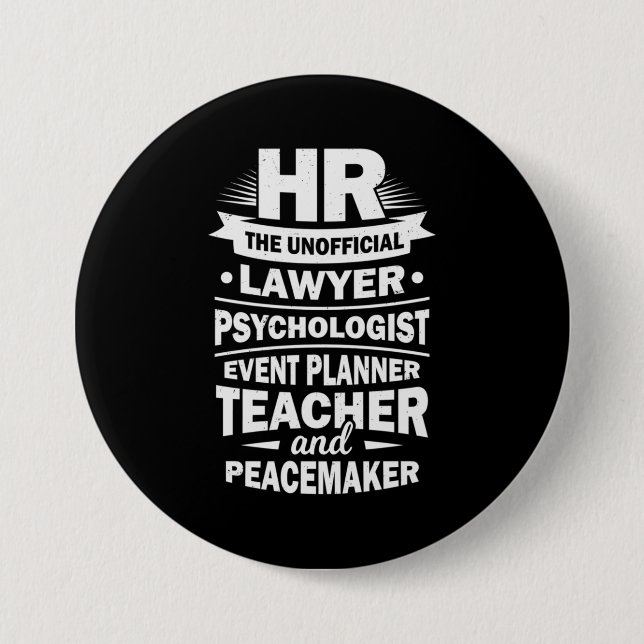 Proud Human Resources Button (Front)